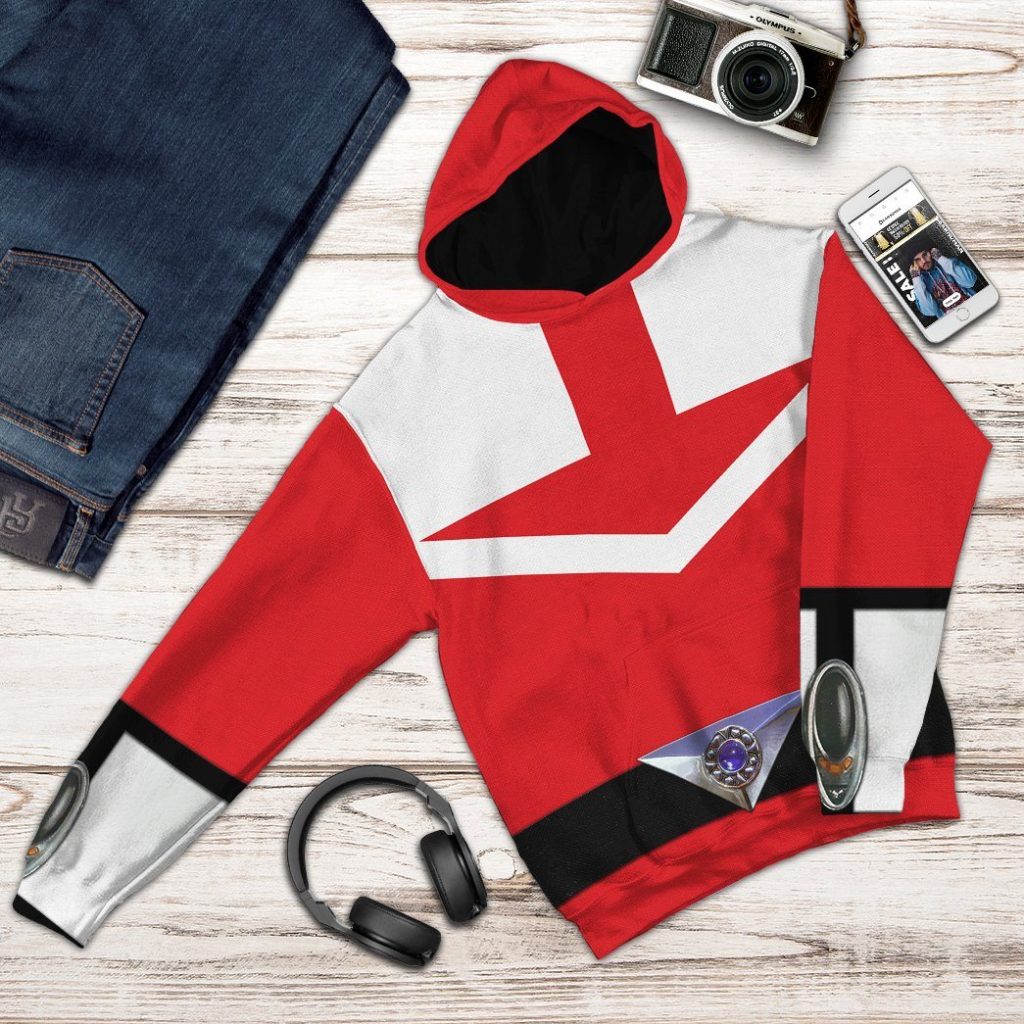 3D Red Power Rangers Time Force  Apparel - Image 9