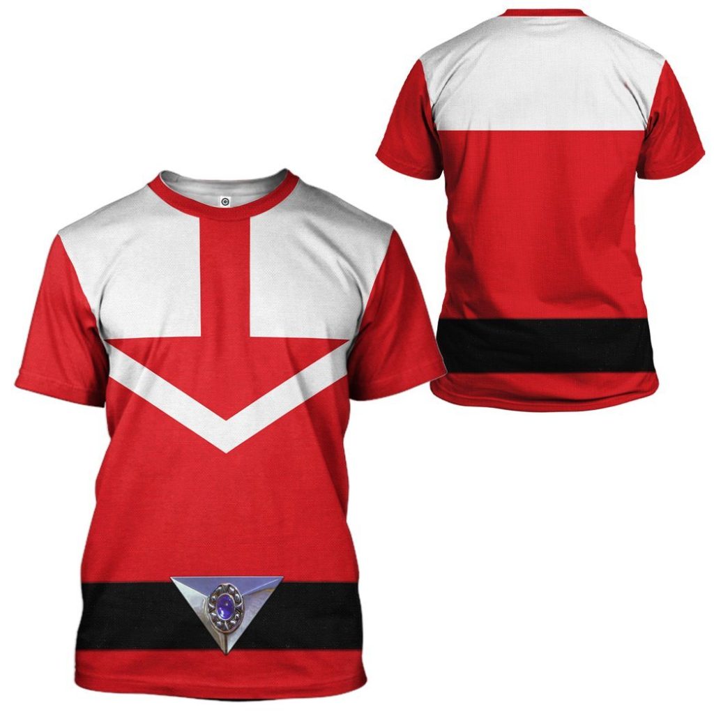 3D Red Power Rangers Time Force  Apparel - Image 3