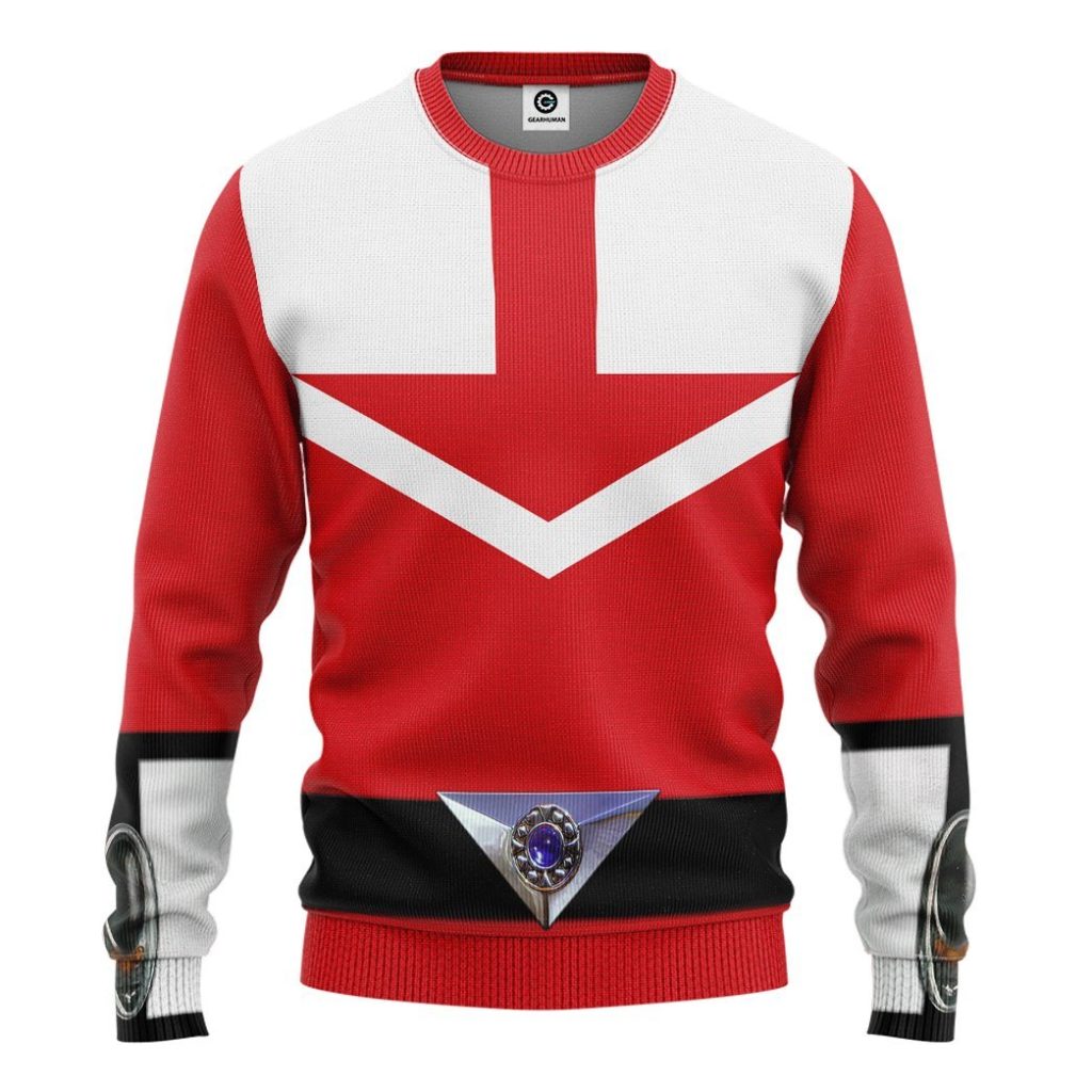 3D Red Power Rangers Time Force  Apparel - Image 5