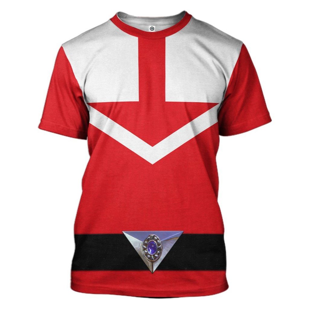 3D Red Power Rangers Time Force  Apparel - Image 6
