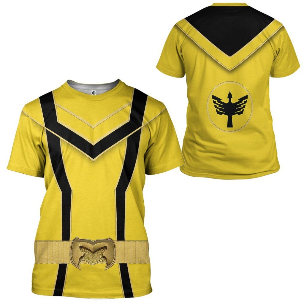 3D Yellow Power Rangers Mystic Force  Apparel - Image 9