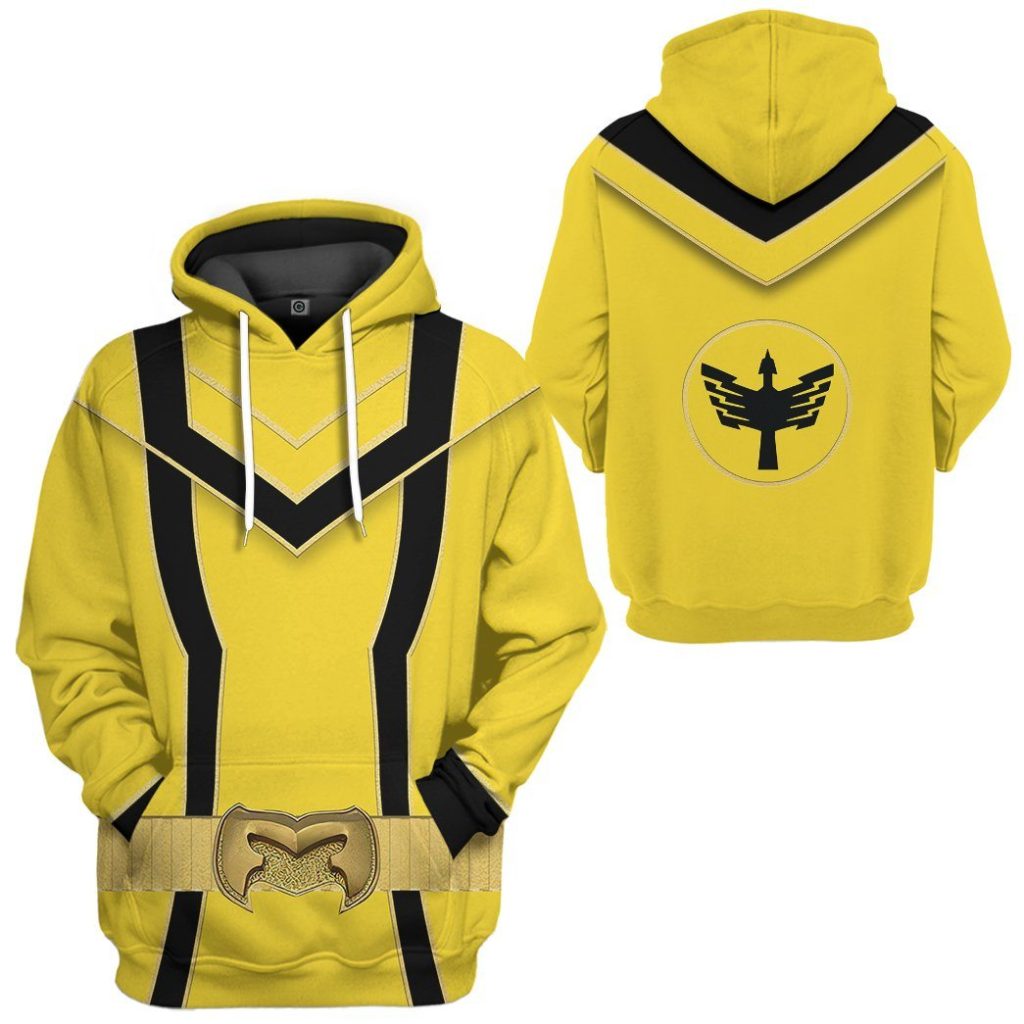3D Yellow Power Rangers Mystic Force  Apparel - Image 5