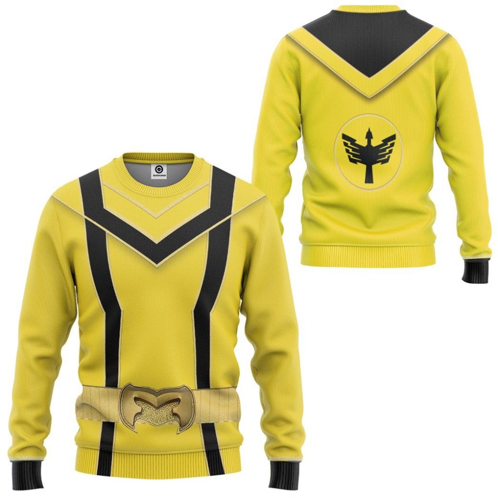 3D Yellow Power Rangers Mystic Force  Apparel - Image 8