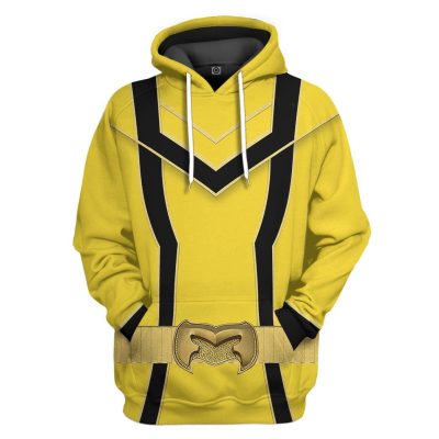 3D Yellow Power Rangers Mystic Force  Apparel