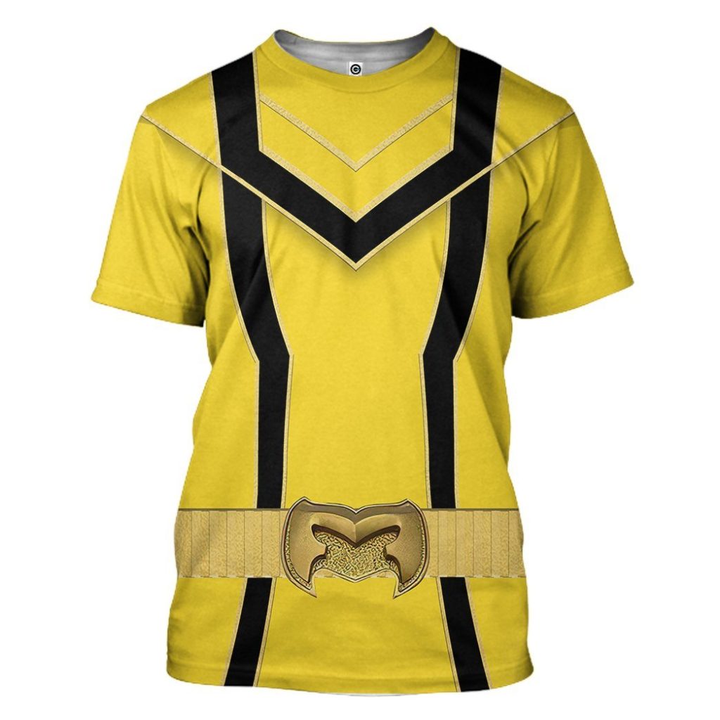 3D Yellow Power Rangers Mystic Force  Apparel - Image 3