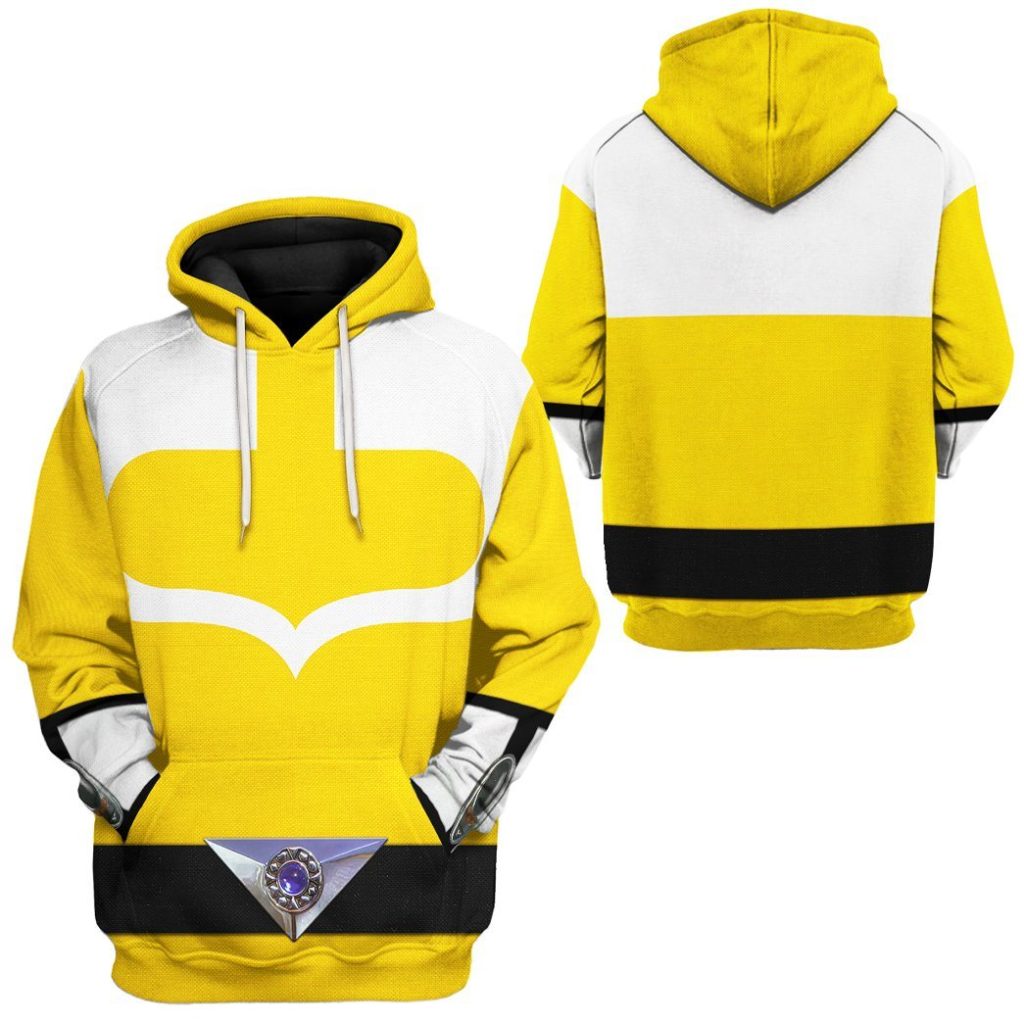 3D Yellow Power Rangers Time Force  Apparel