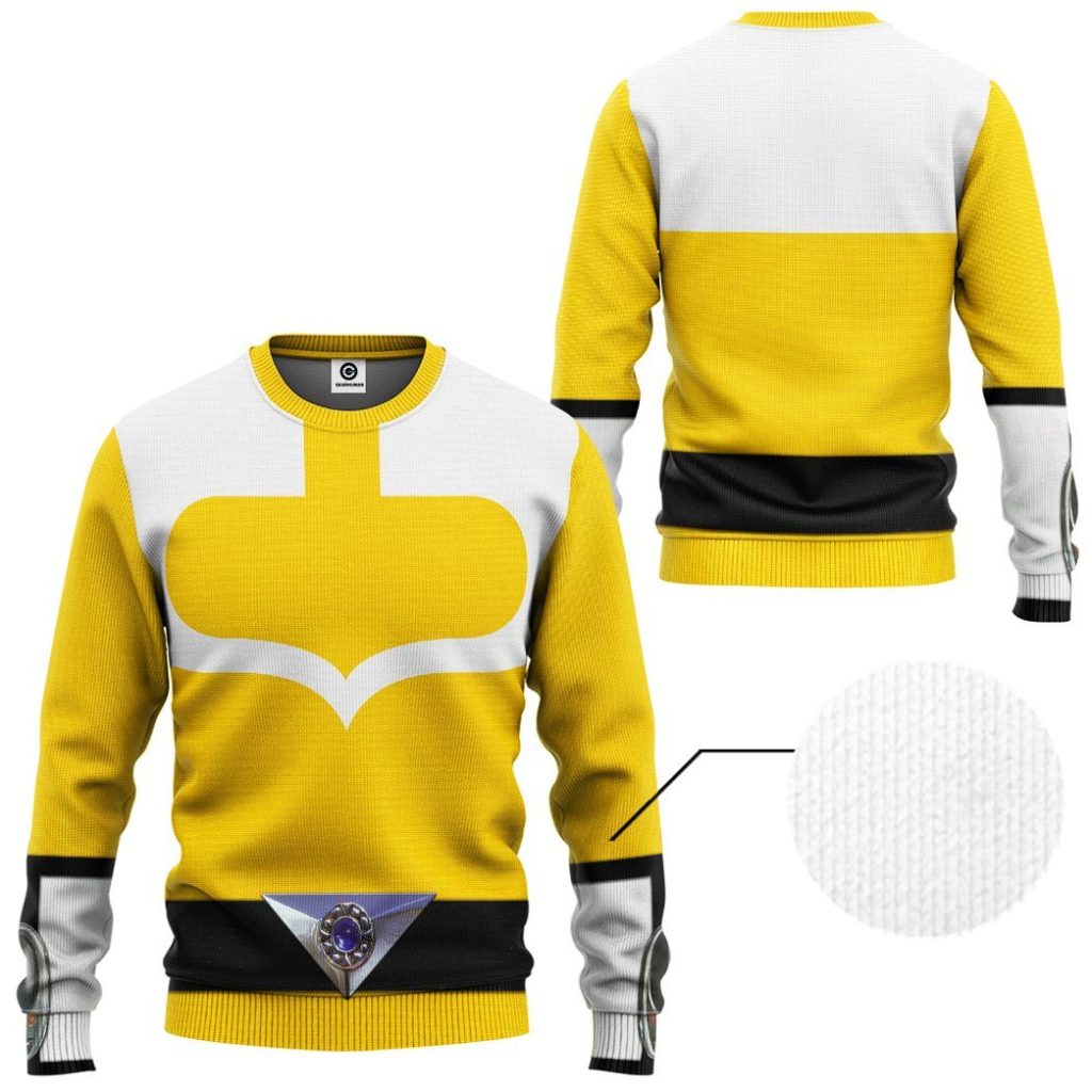 3D Yellow Power Rangers Time Force  Apparel - Image 2