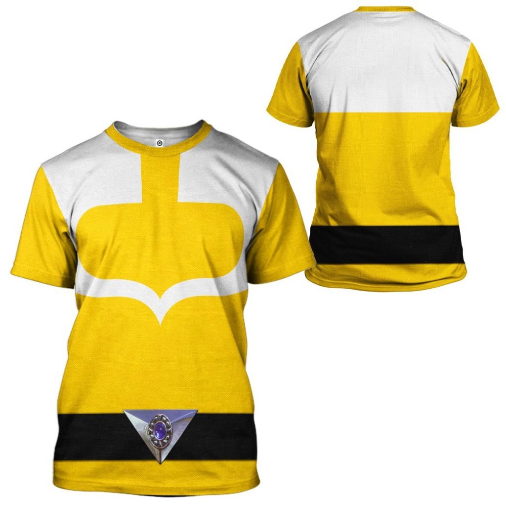 3D Yellow Power Rangers Time Force  Apparel - Image 3