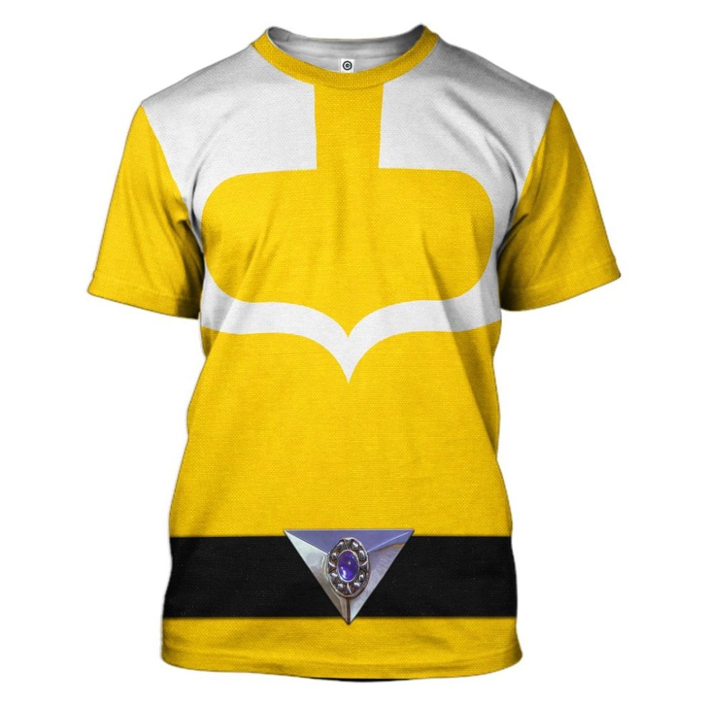 3D Yellow Power Rangers Time Force  Apparel - Image 6