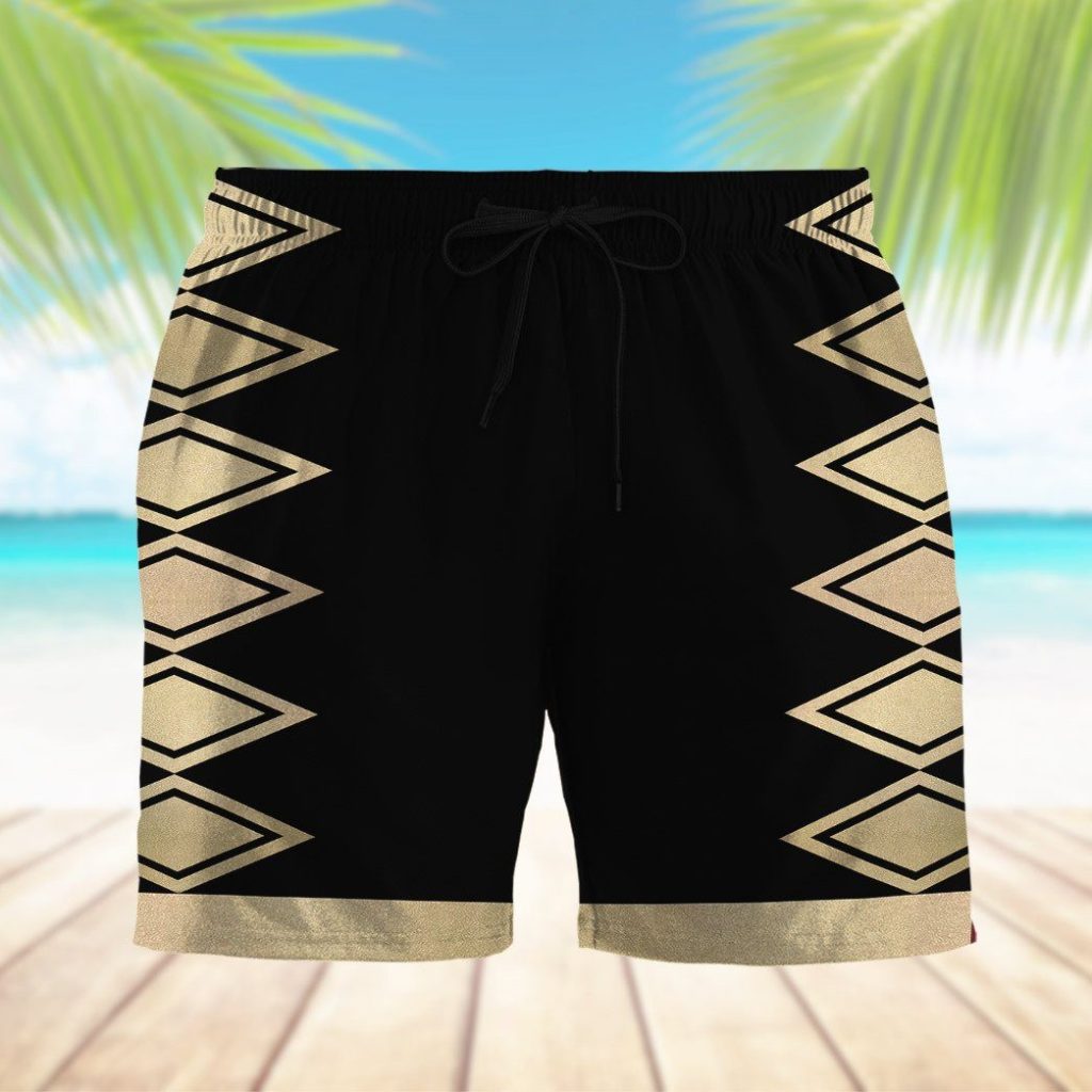 3D Power Ranger Black Dino Thunder Shorts - Image 6