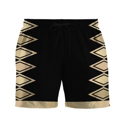 3D Power Ranger Black Dino Thunder Shorts