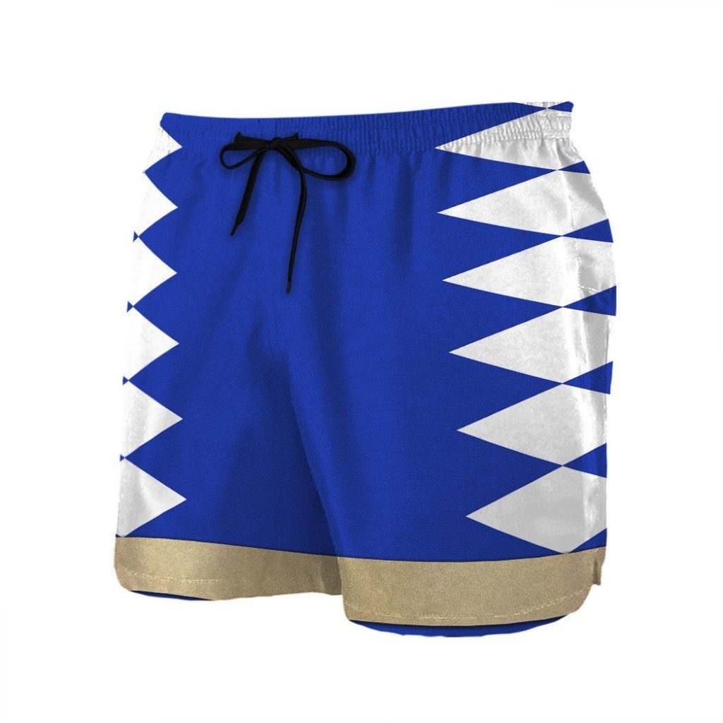 3D Power Ranger Blue Dino Thunder Shorts - Image 2