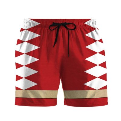 3D Power Ranger Red Dino Thunder Shorts