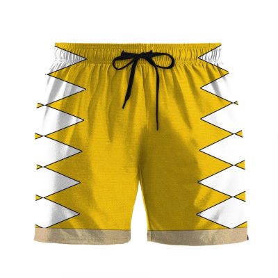 3D Power Ranger Yellow Dino Thunder Shorts