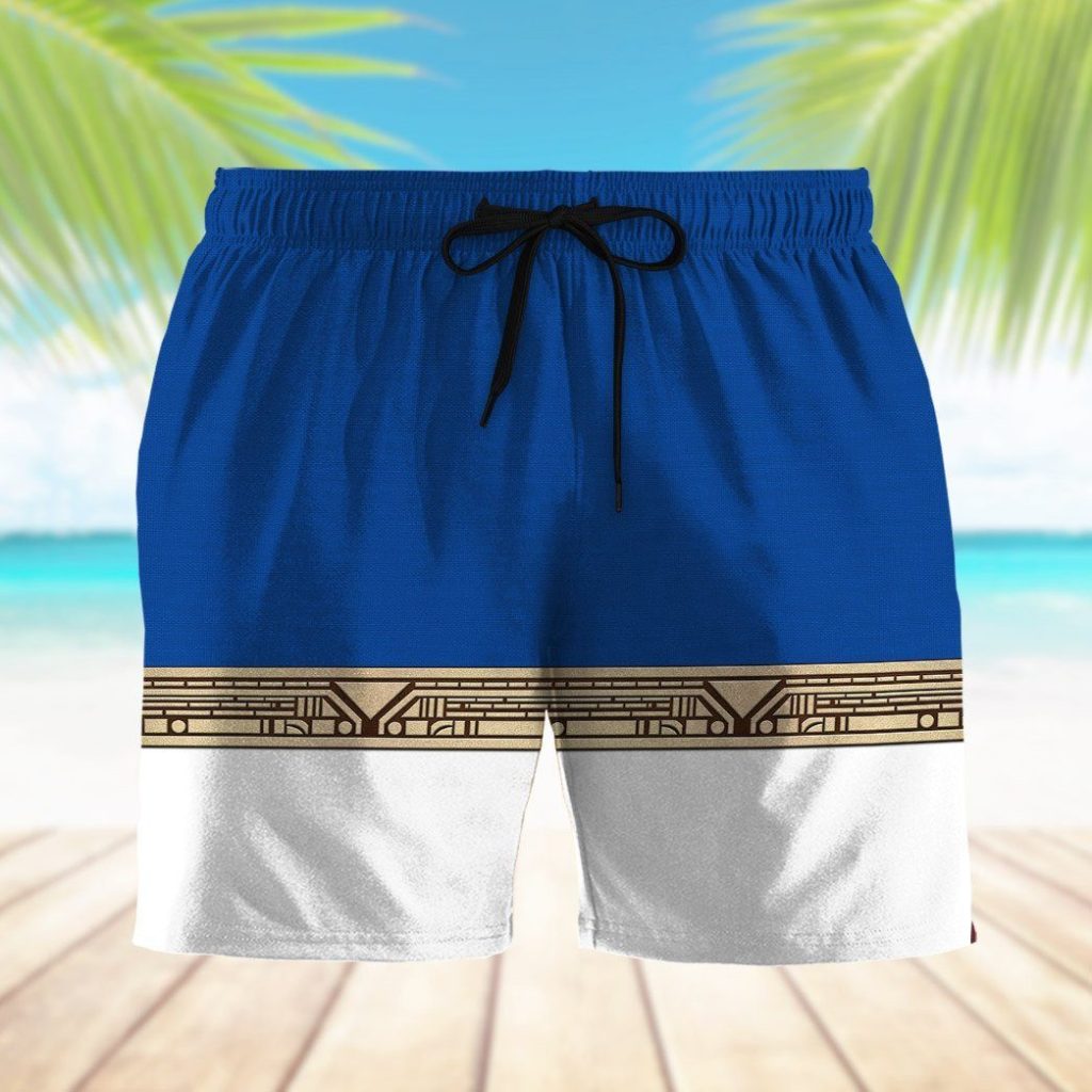 3D Power Ranger Zeo Blue Shorts - Image 7