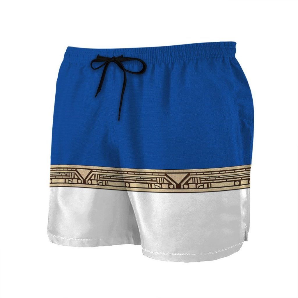 3D Power Ranger Zeo Blue Shorts - Image 3