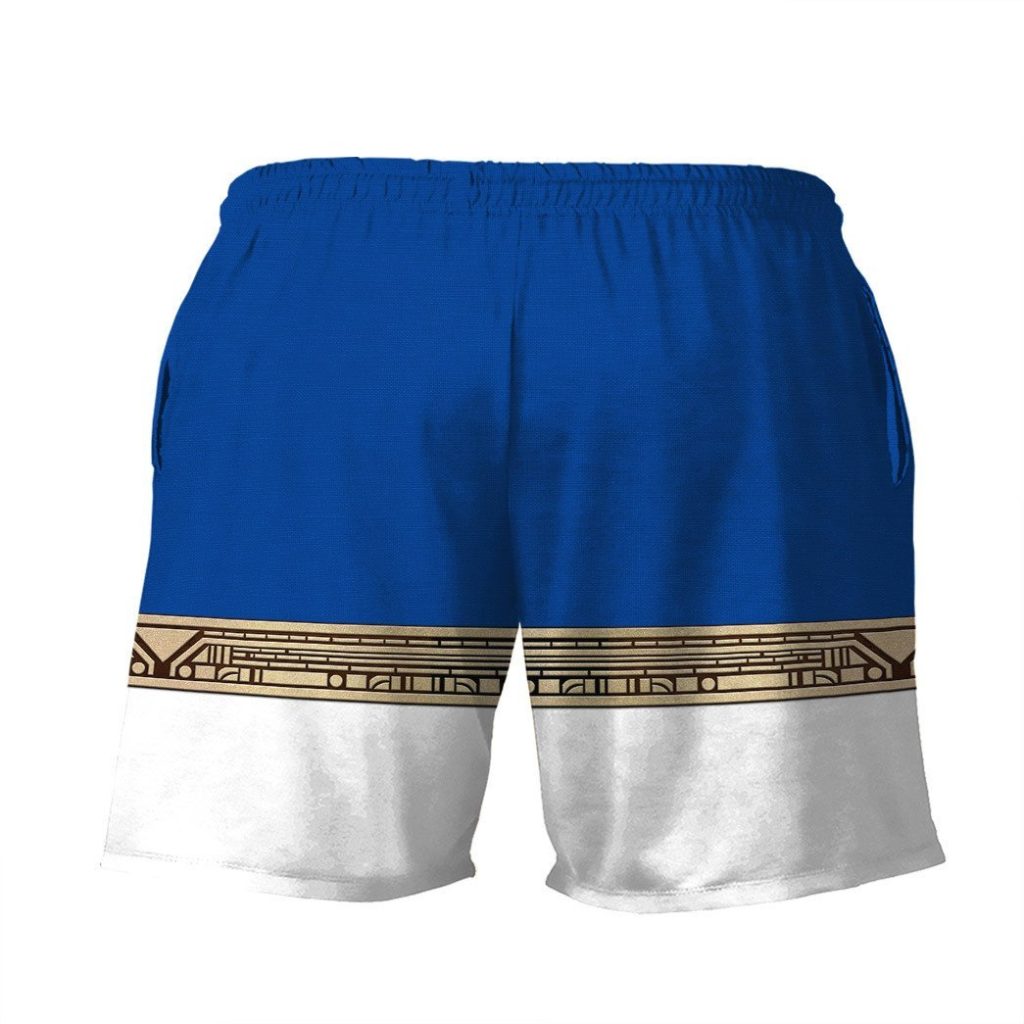 3D Power Ranger Zeo Blue Shorts - Image 2