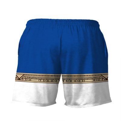 gearhumans 3d power ranger zeo blue shorts zk29042111 men shorts 833289 - Power Rangers Store