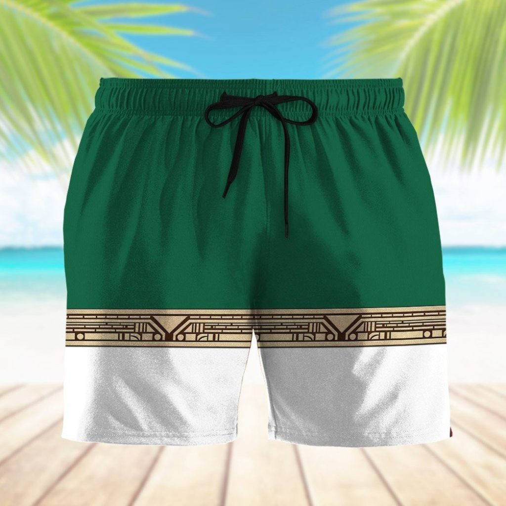 3D Power Ranger Zeo Green Shorts - Image 7
