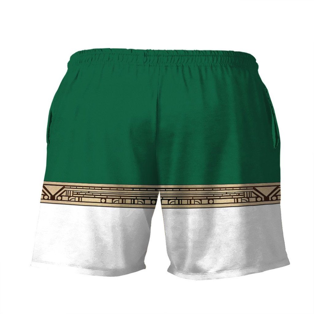 3D Power Ranger Zeo Green Shorts - Image 2