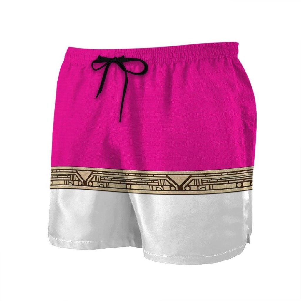 3D Power Ranger Zeo Pink Shorts - Image 3