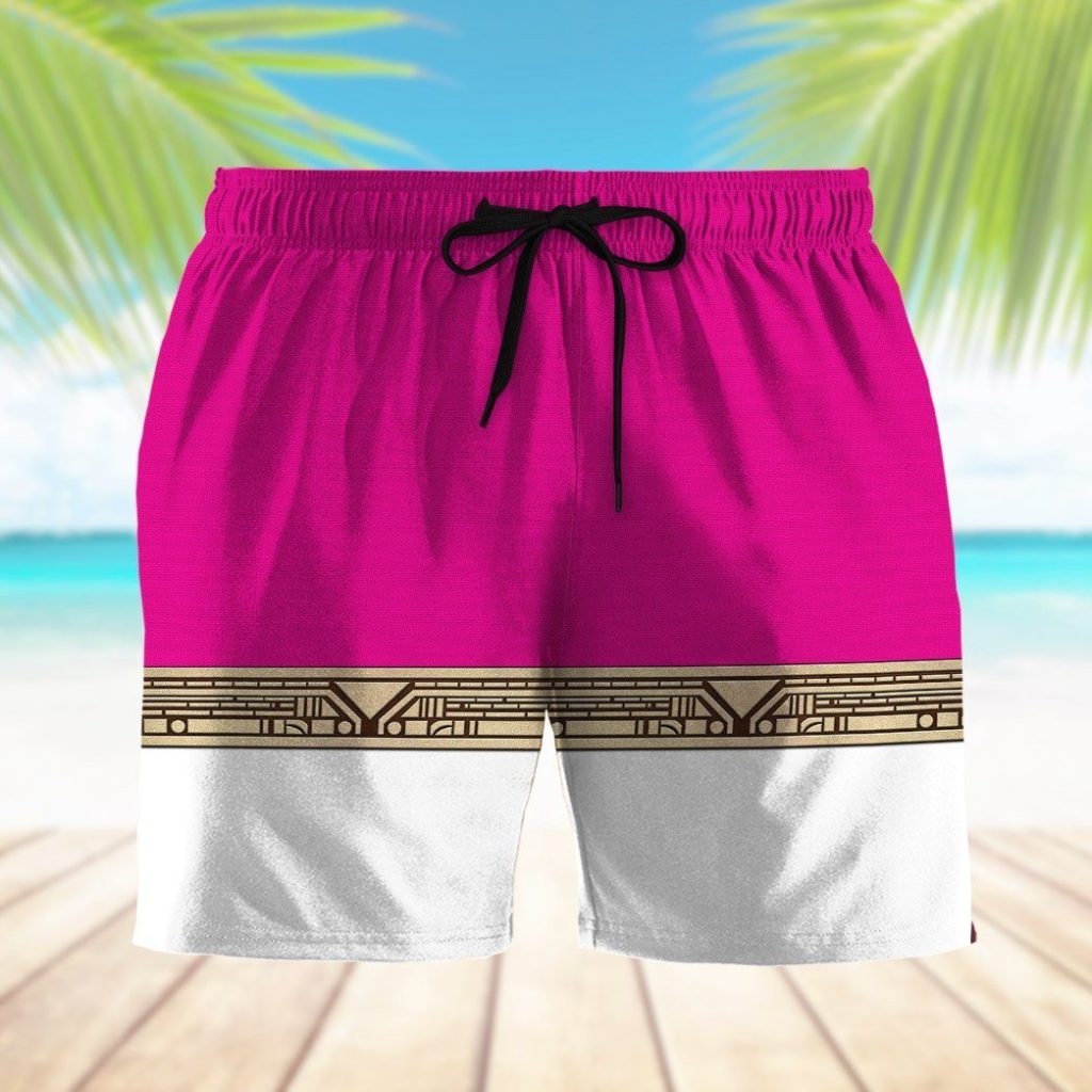 3D Power Ranger Zeo Pink Shorts - Image 7