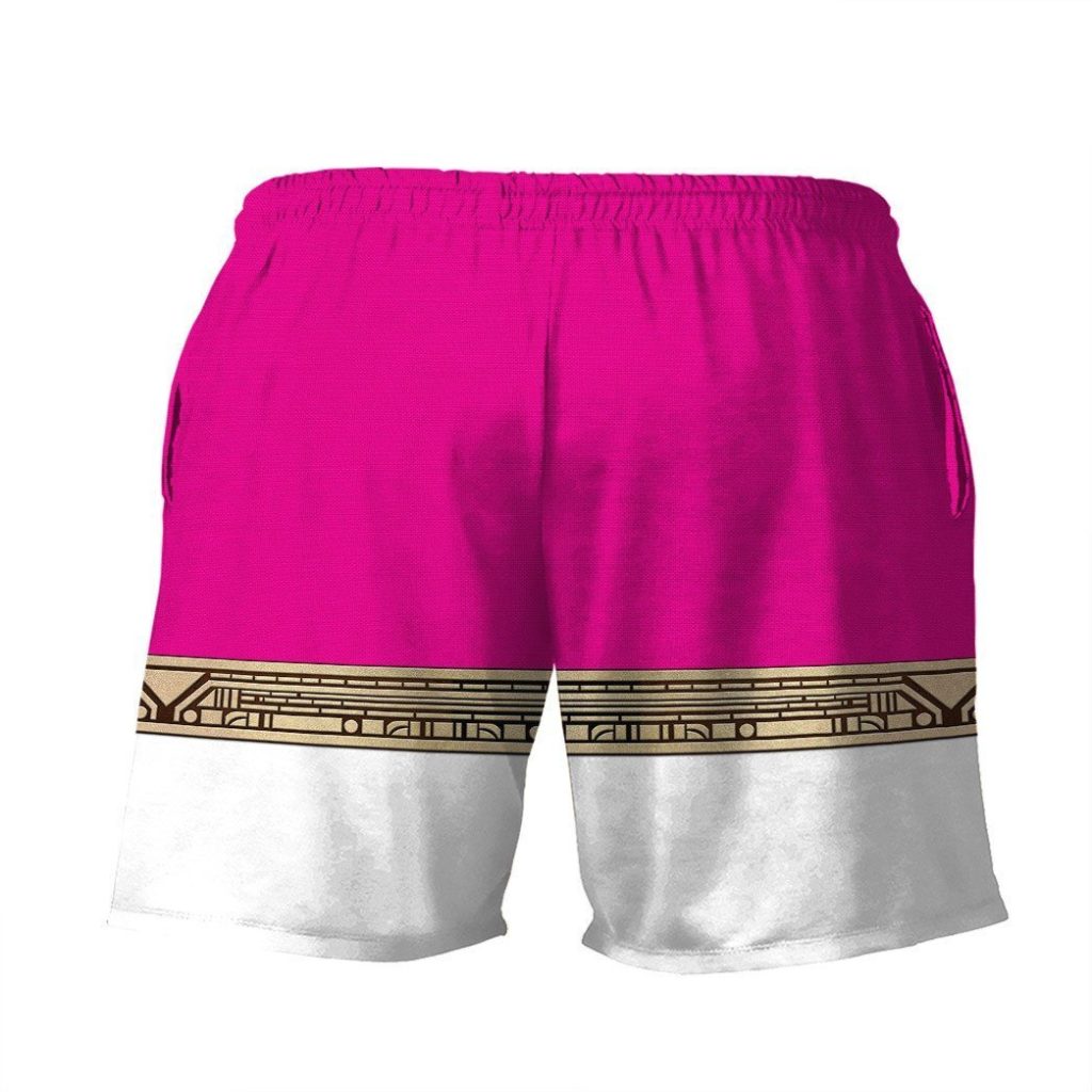 3D Power Ranger Zeo Pink Shorts - Image 2