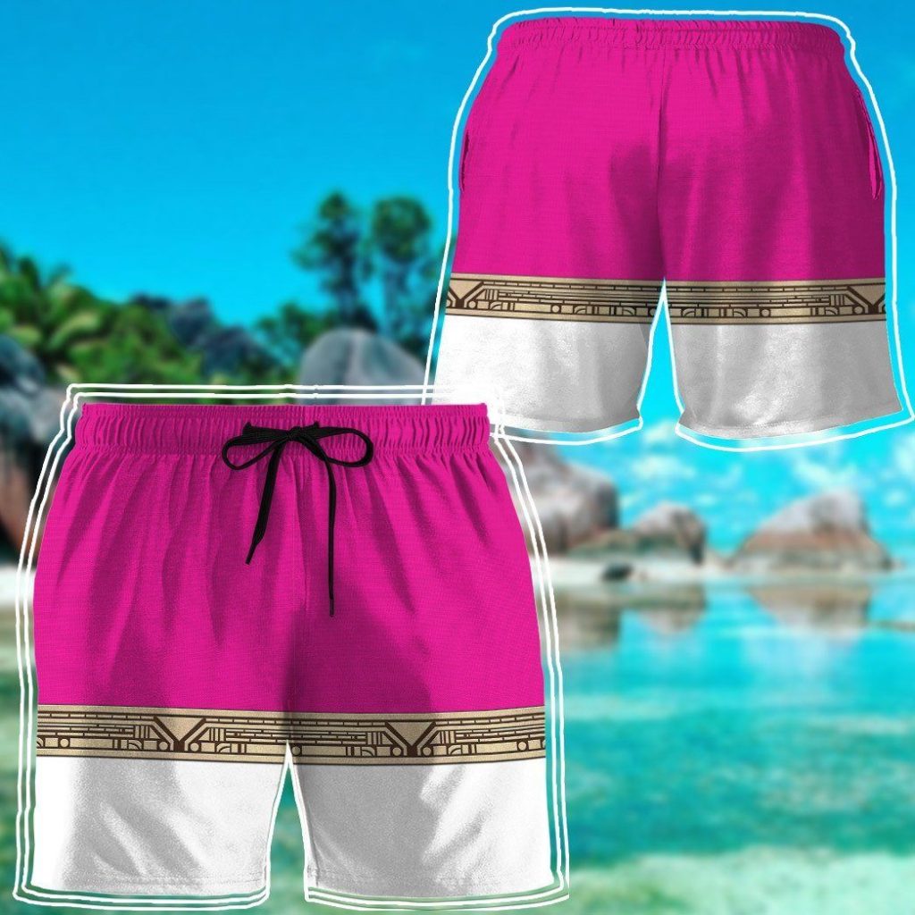 3D Power Ranger Zeo Pink Shorts - Image 6