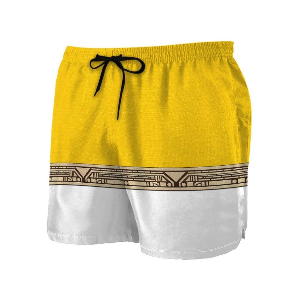 3D Power Ranger Zeo Yellow Shorts - Image 3