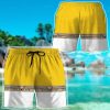 gearhumans 3d power ranger zeo yellow shorts zk2904219 men shorts 644004 - Power Rangers Store