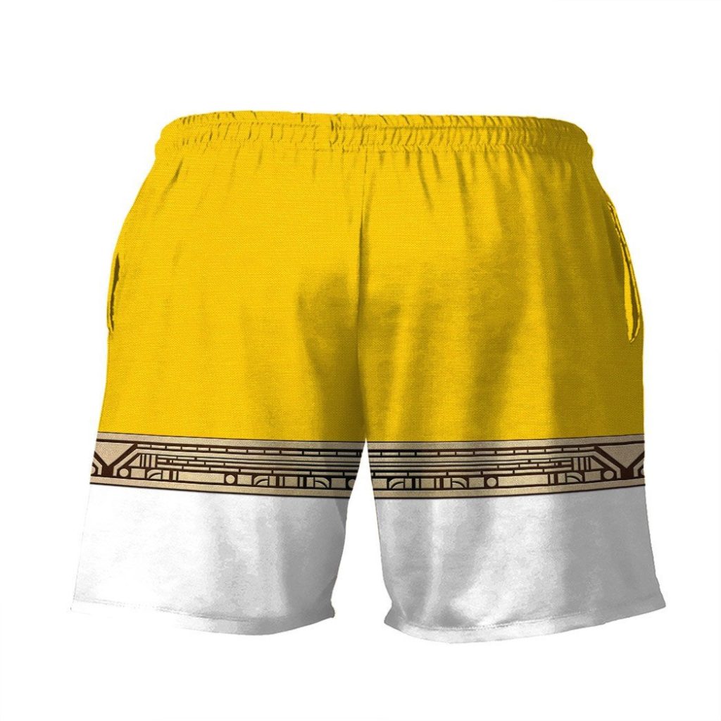 3D Power Ranger Zeo Yellow Shorts - Image 2