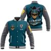 gearhumans 3d power rangers hyperforce fenrir custom name baseball jacket gw09043 baseball jacket 813158 - Power Rangers Store