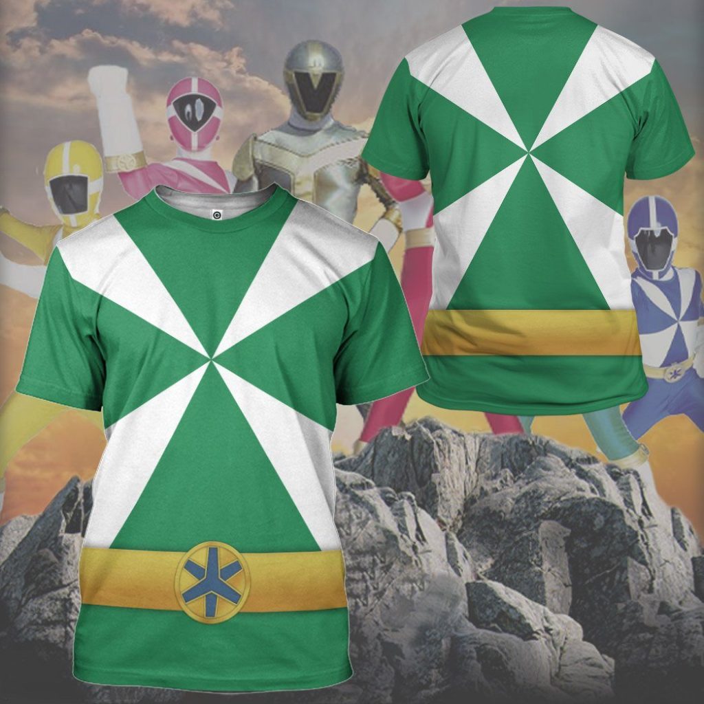 3D Power Rangers Lightspeed Rescue Green Ranger  Apparel - Image 9