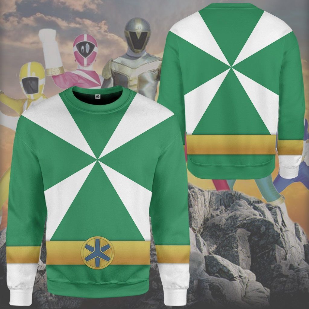 3D Power Rangers Lightspeed Rescue Green Ranger  Apparel - Image 12