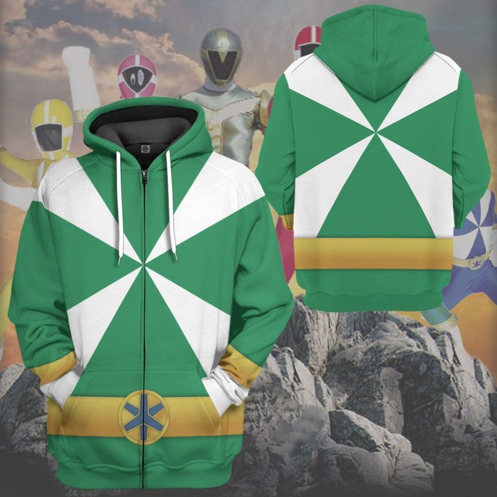3D Power Rangers Lightspeed Rescue Green Ranger  Apparel - Image 11