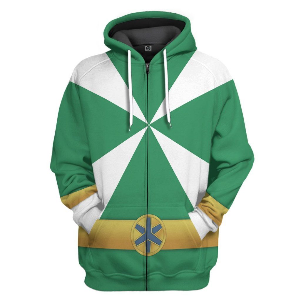3D Power Rangers Lightspeed Rescue Green Ranger  Apparel - Image 4