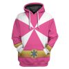 gearhumans 3d power rangers lightspeed rescue pink ranger custom tshirt hoodie apparel gw05044 3d apparel hoodie s 714898 - Power Rangers Store