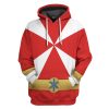 gearhumans 3d power rangers lightspeed rescue red ranger custom tshirt hoodie apparel gw05041 3d apparel hoodie s 331600 - Power Rangers Store