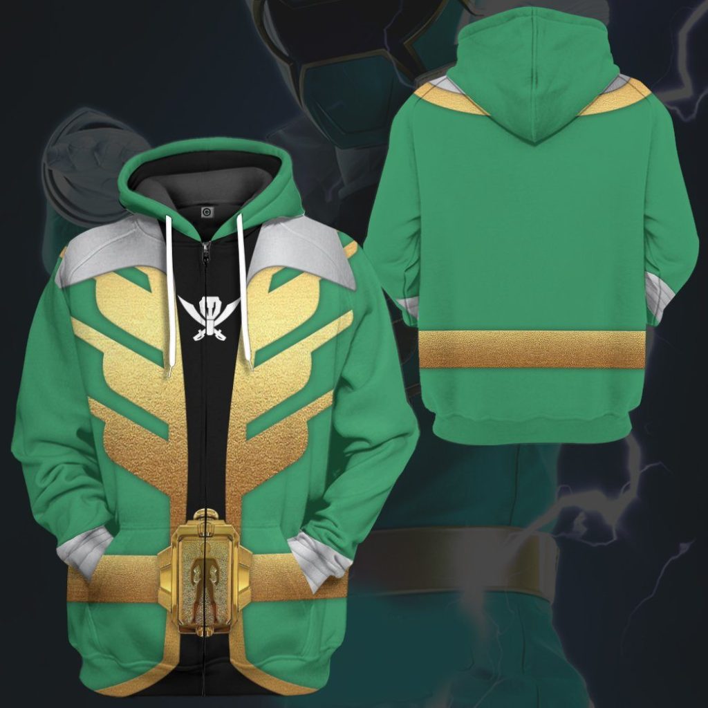 3D Power Rangers Megaforce Green Ranger  Apparel - Image 11