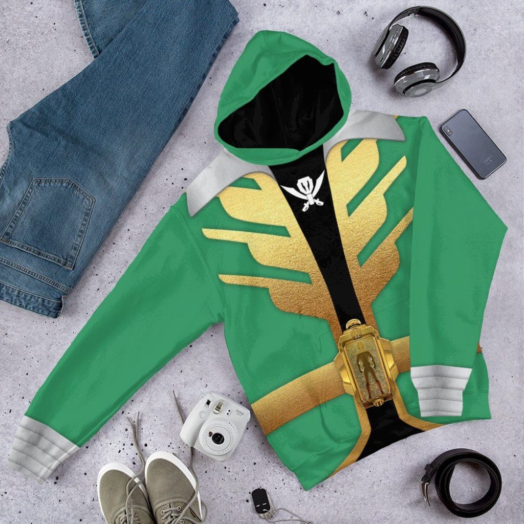 3D Power Rangers Megaforce Green Ranger  Apparel - Image 13