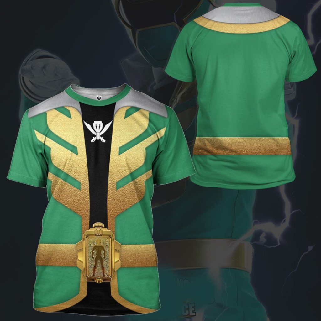3D Power Rangers Megaforce Green Ranger  Apparel - Image 9