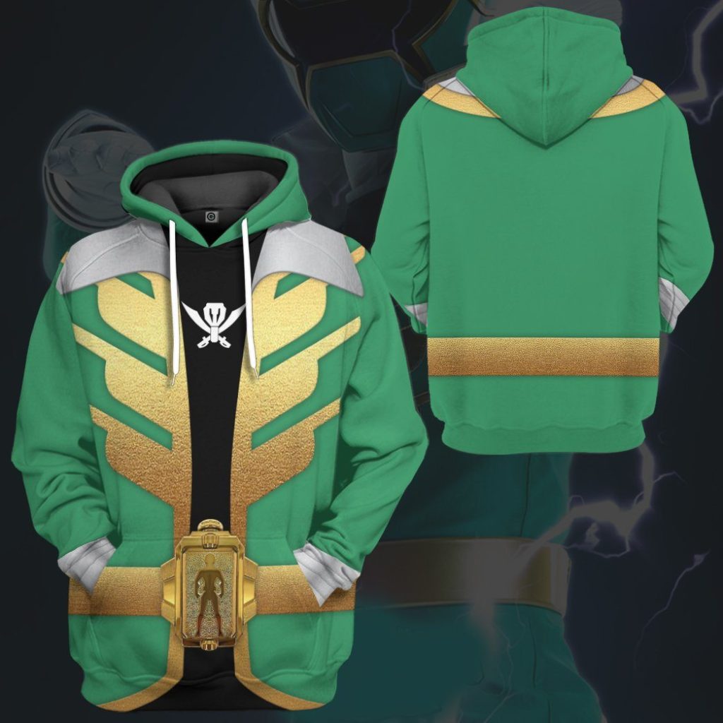 3D Power Rangers Megaforce Green Ranger  Apparel - Image 10