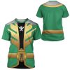 gearhumans 3d power rangers megaforce green ranger custom tshirt hoodie apparel gw05043 3d apparel 955700 - Power Rangers Store
