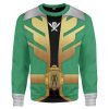 gearhumans 3d power rangers megaforce green ranger custom tshirt hoodie apparel gw05043 3d apparel long sleeve s 788633 - Power Rangers Store
