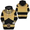 gearhumans 3d power rangers zeo gold custom tshirt hoodie apparel gw010418 3d apparel zip hoodie s 158778 - Power Rangers Store