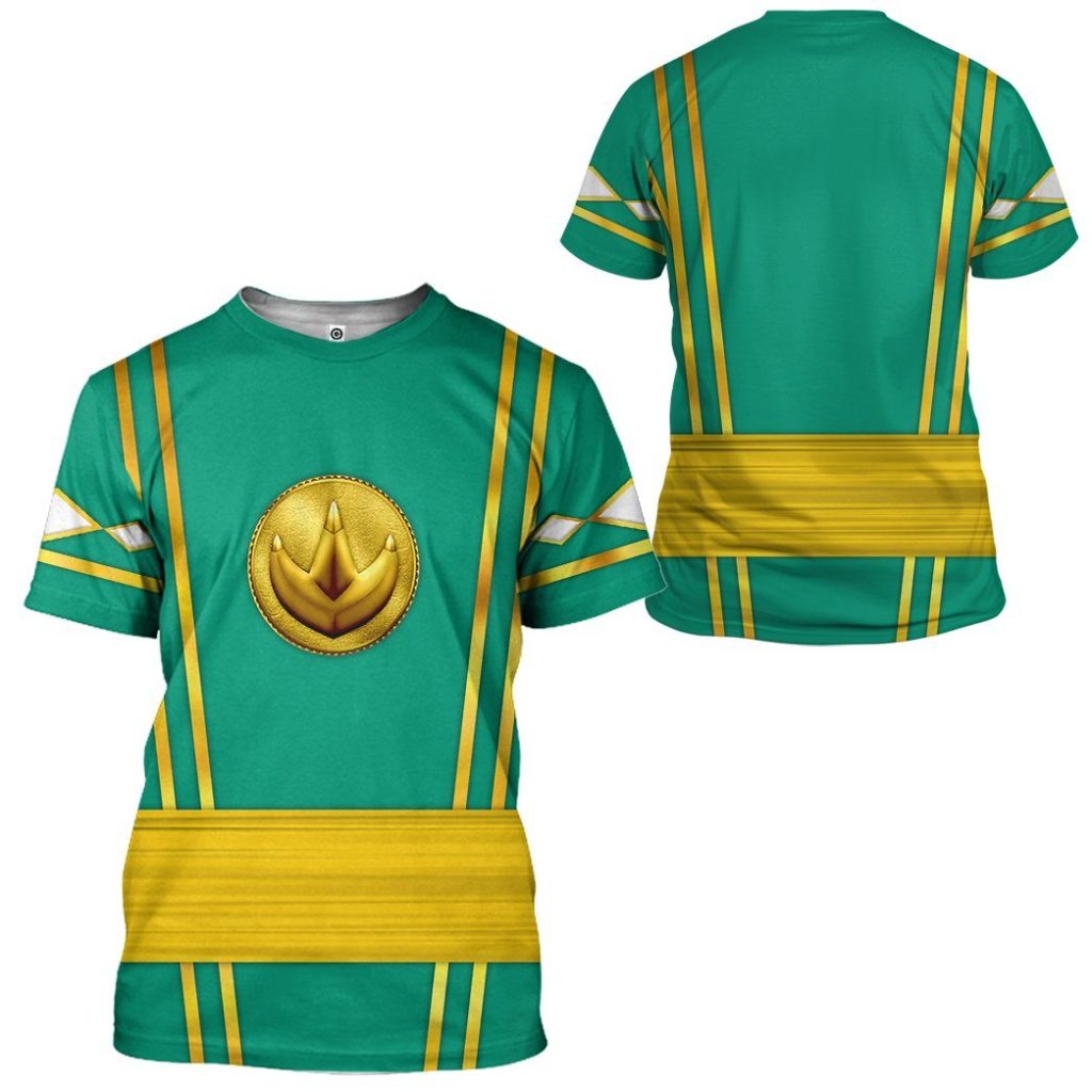 3D Green Ninja Mighty Morphin Power Rangers  Apparel - Image 7