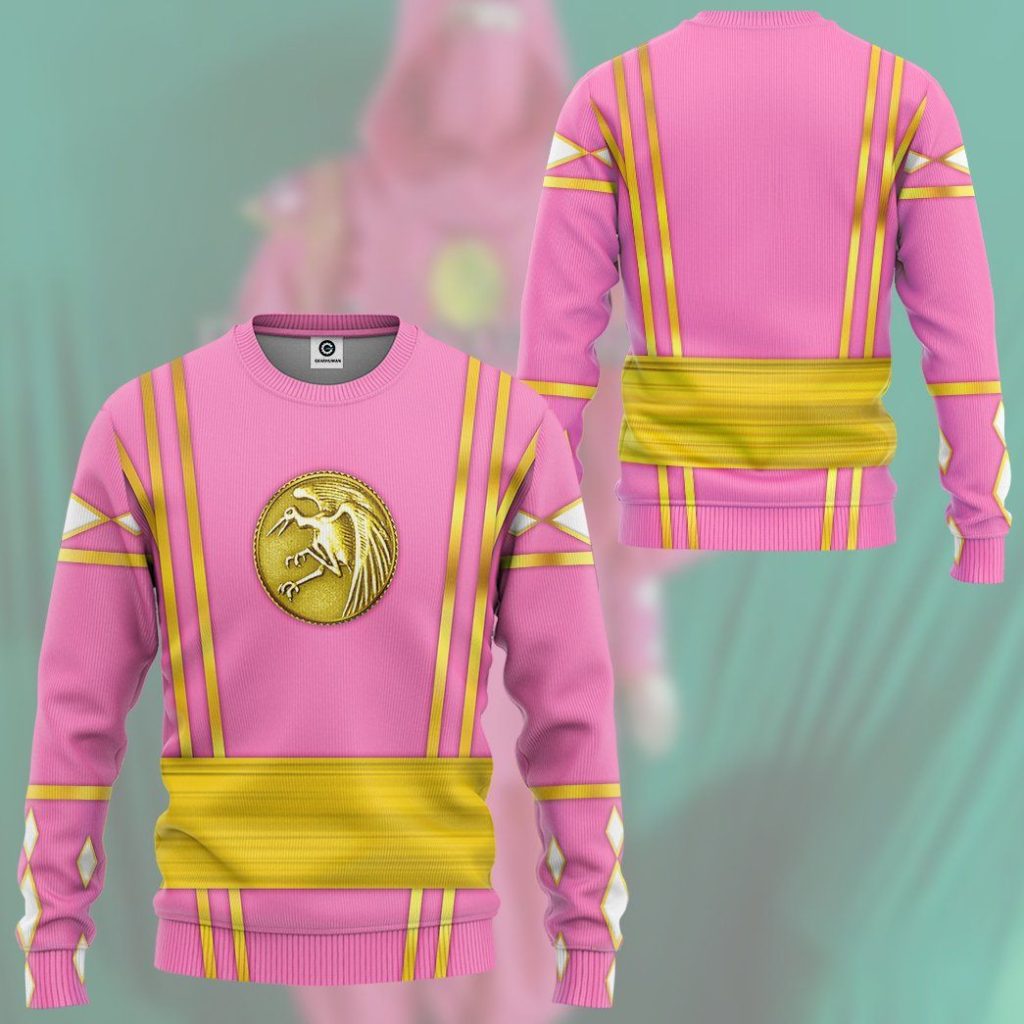 3D Pink Ninja Mighty Morphin Power Rangers  Apparel - Image 12