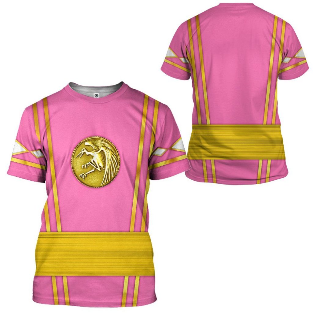 3D Pink Ninja Mighty Morphin Power Rangers  Apparel - Image 7