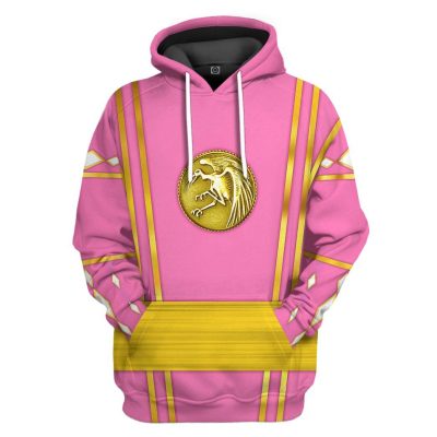3D Pink Ninja Mighty Morphin Power Rangers  Apparel