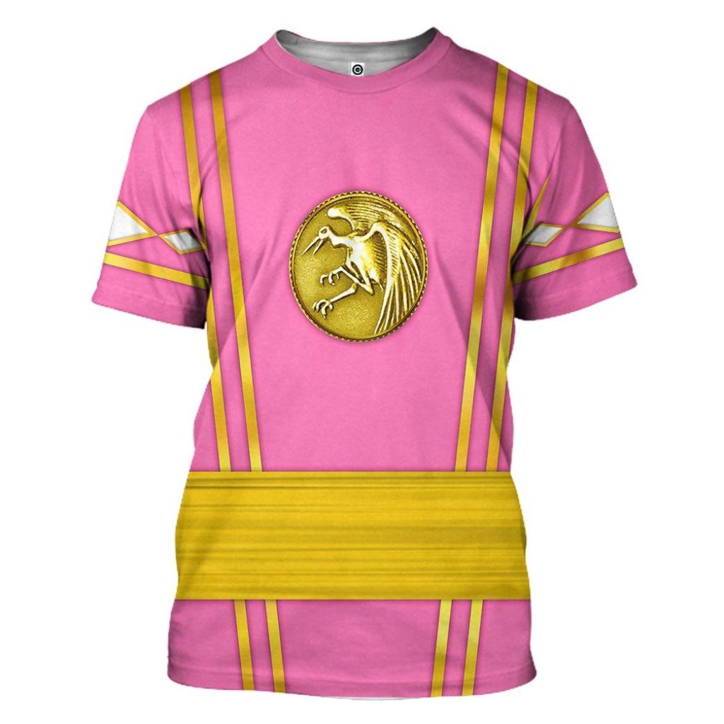 3D Pink Ninja Mighty Morphin Power Rangers  Apparel - Image 3